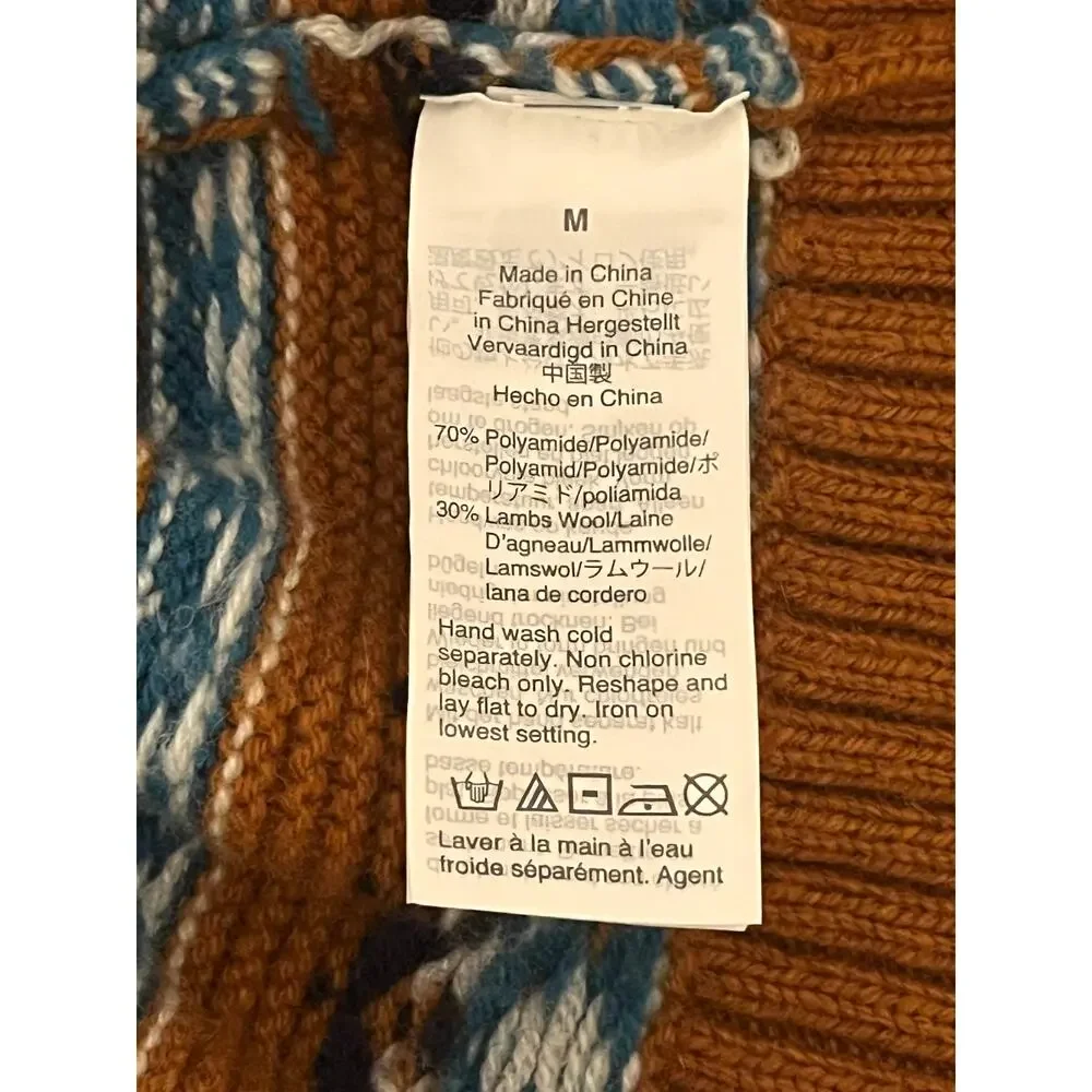 J. Crew Fair Isle Rollneck Sweater in Adobe Multi